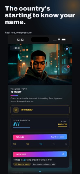 BARZ gameplay screenshot — studio and track drop